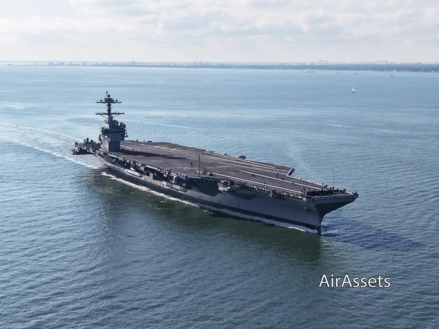 第二艘福特級航艦 甘迺迪首度海試