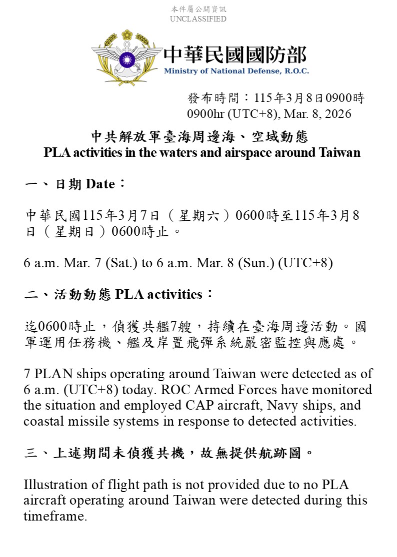 共軍連續多日未出現台海 不尋常舉措引起各方臆測