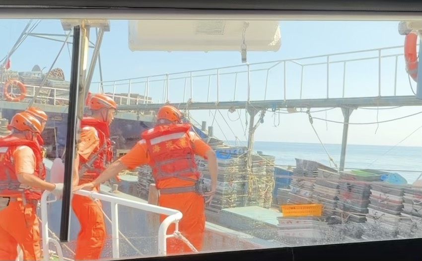 海巡近日第二度查扣中共漁船 捍衛台灣領海秩序